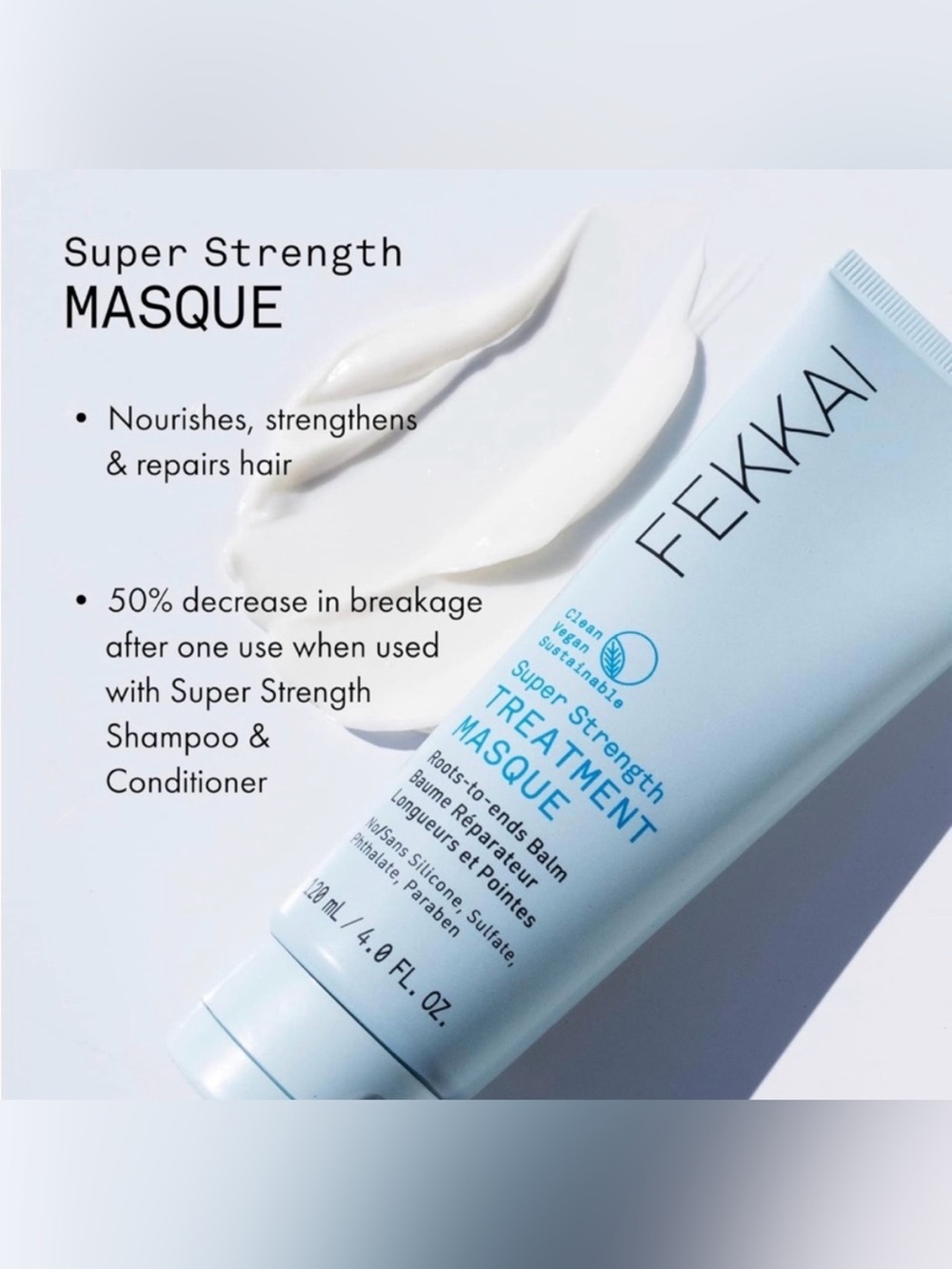 Fekkai Super Strength Treatment Hair Masque Size 4oz - Picture 2 of 5